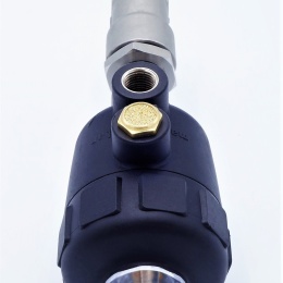 Vanne pneumatique avec le siège incliné-45°| G-filetage DN15 Joint PPL