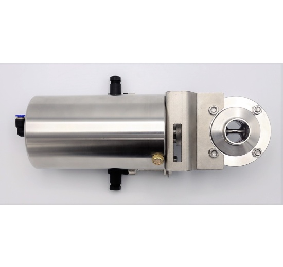 Vanne papillon à commande pneumatique, filetée / soudée, type G-S | DN25