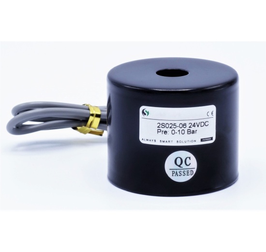 Bobine de rechange pour électrovanne en acier inoxydable 2/2, DC24V