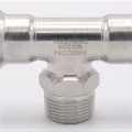 Pièce en T, pressage, F/M (filetage extérieur)/F | 22_3/4"_22