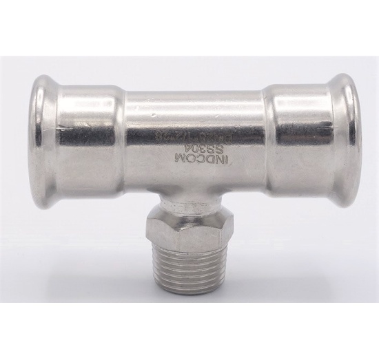 Pièce en T, pressage, F/M (filetage extérieur)/F | 28_1"_28