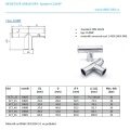 Tri CLAMP equal tee | DN32 (K50.5)