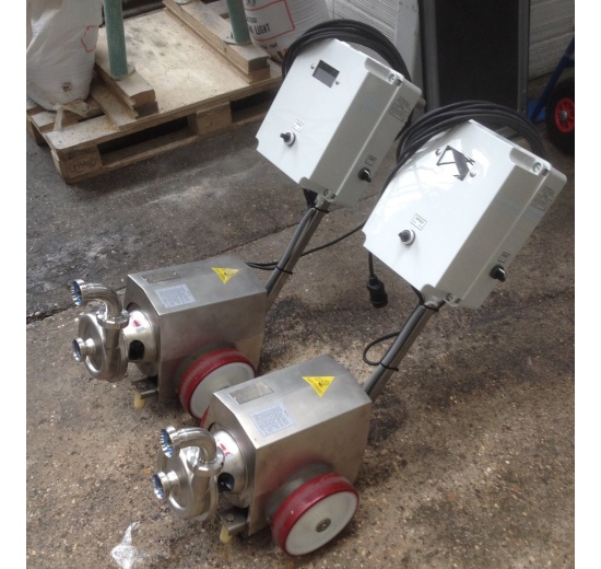 Pompe mobile centrifuge avec roue ouverte
