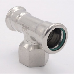 Pièce en T, pressée, F/F(filetage intérieur)/F 22_3/4"_22