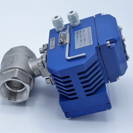 Robinet à tournant sphérique, acier inox, en deux parties avec adaptateur pour propulsion