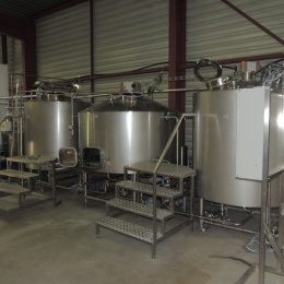 Salle de brassage 3 cuves 20HL