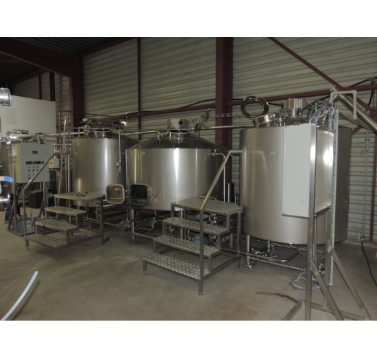 Salle de brassage 3 cuves 20HL