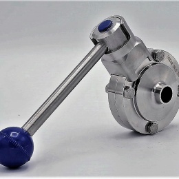 inox sanitaire vanne papillon soudée type S-S