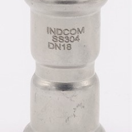 Accouplement, raccord à sertir, F 18 mm, acier inoxydable