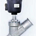 Vanne pneumatique à siège incliné - 45°, Clamp type CLAMP DN50