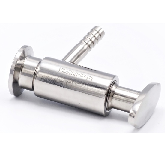 Vanne d'échantillonnage en acier inoxydable, connexion CLAMP| DN20 (K34)