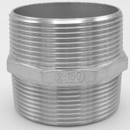 Mamelon double avec hexagone type 340 2" acier inoxydable