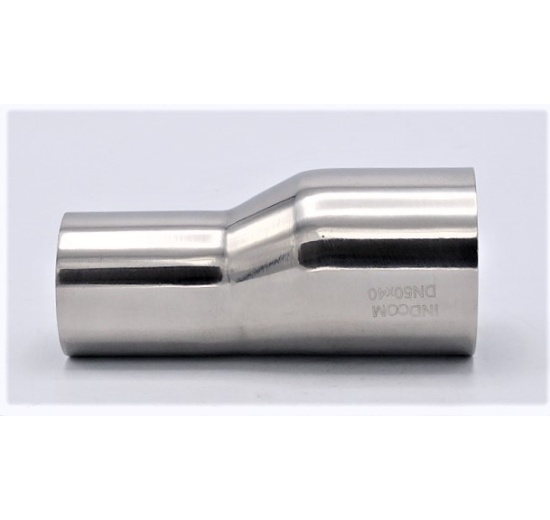 Réductions excentriques, à souder, inox, longues DN 50/40