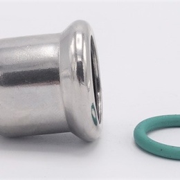 Capuchon d'extrémité, raccords à sertir, acier inoxydable F,18 mm