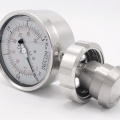 Manomètre avec séparateur à membrane - visserie alimentaire DIN 11851, cadran 100 mm, matrice DN32| 0-2,5 bar