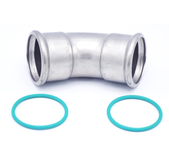 Coude 45°, pressage, F/F