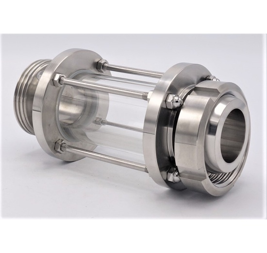 Indicateur de circulation en verre borosilicate et acier inox