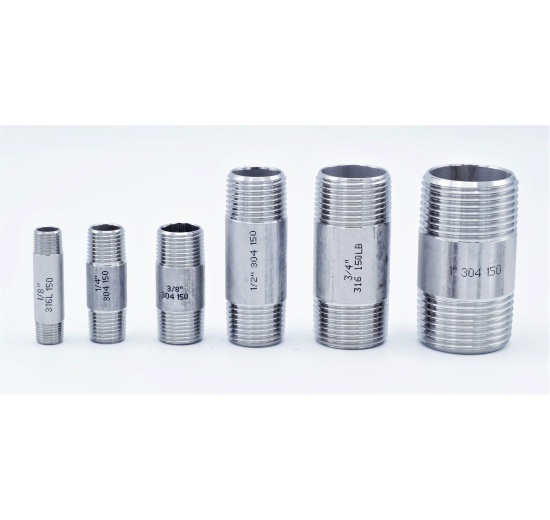 Mamelon tube mâle, inox type 310