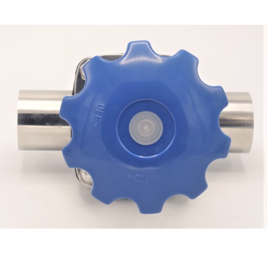 Vanne à membrane, manuelle, type de soudage S-S, EPDM | DN50