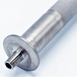 tige de carbonatation en titane en détail