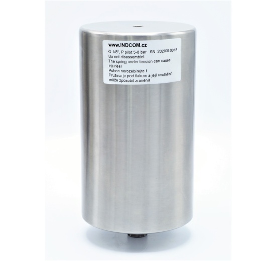 Propulsion pneumatique en acier inoxydable, monoactive (air-ressort)