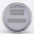 Thermomètre en acier inoxydable, digital, solaire