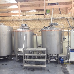 Système 3 cuves pour la salle de brassage 10HL