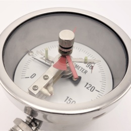 Thermomètre bimétallique en acier inoxydable avec contacts électriques