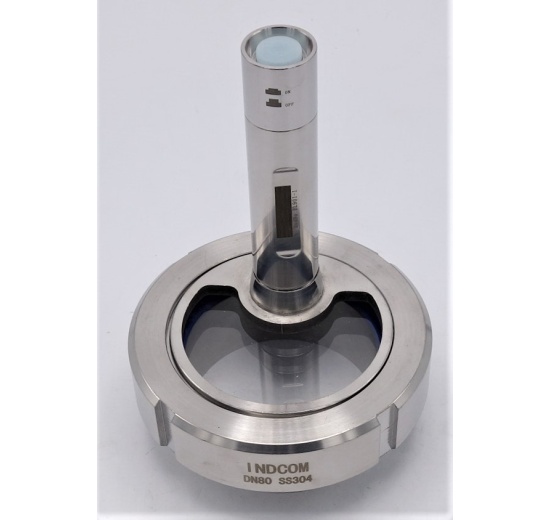 Contre-écrou avec éclairage LED, à souder DN80
