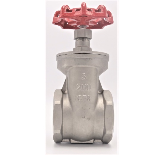 Nerezový uzavírací, regulační šoupátkový ventil 3”