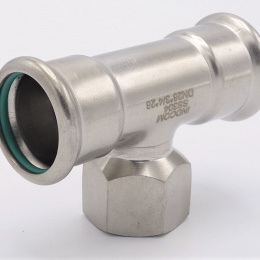 Pièce en T, raccords a sertir F/F(filetage intérieur)/F 28_3/4"_28