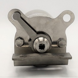 Vannes papillon pneumatiques, en inox, CLAMP