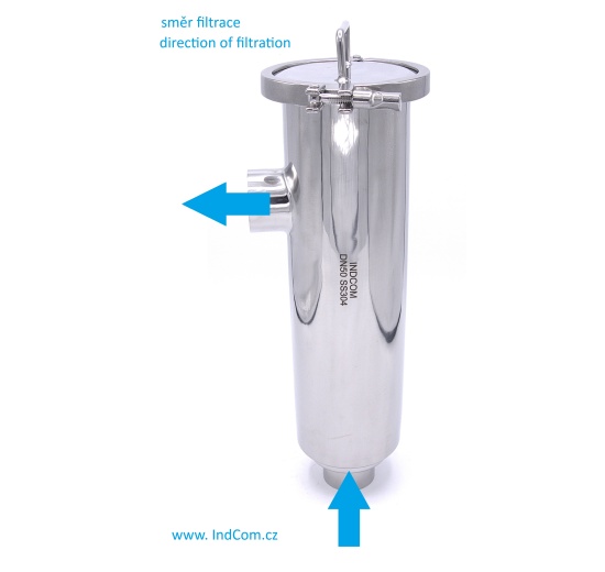 Filtre tubulaire cornier | type à soudure, DN50(52,0 mm/1,5 mm)| tamis à fentes de filtration intérieure 0,3 mm