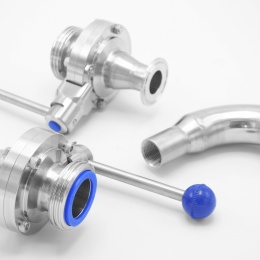 Vanne papillon SMS 38_CLAMP DN25