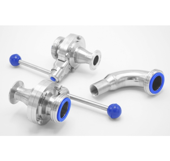 Vanne papillon SMS 38_CLAMP DN25