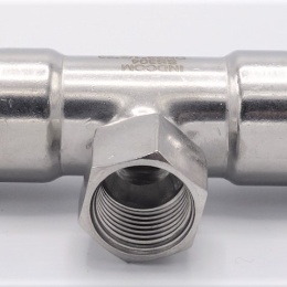 Pièce en T, pressée, F/F(filetage intérieur)/F 28_1/2"_28