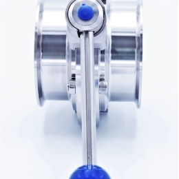 Vanne papillon, en inox, type CLAMP C-C | DN100 (K119)