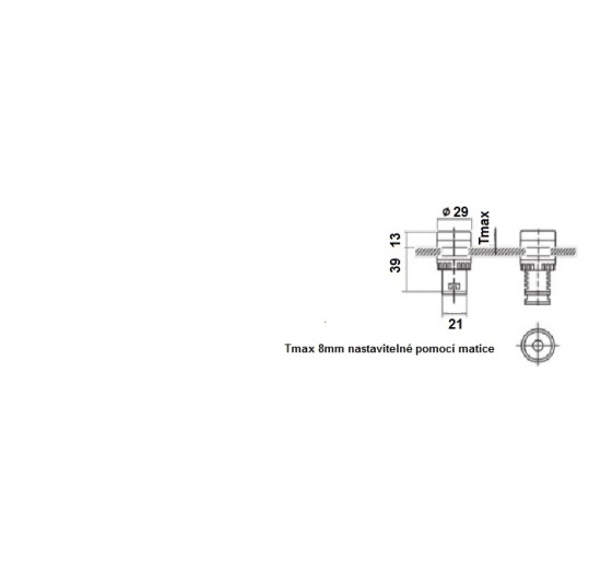signálka bílá, jmenovité napětí AC/DC 24 V - datasheet