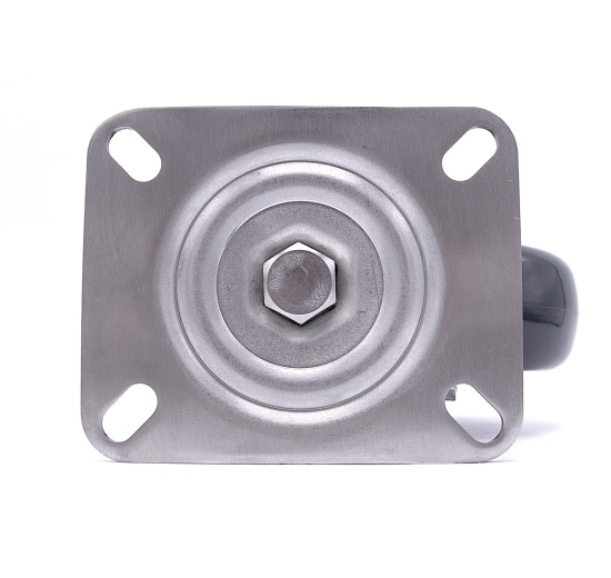 Roulettes de transport, pivotantes, acier inoxydables, diamètre 150 mm