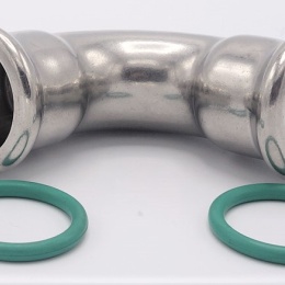 Coude 90°, raccords pressés, F/F | 22 mm