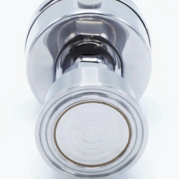 Manomètre tout inox, cadran 63 mm (raccordement arrière), avec membrane séparatrice CLAMP DIN 32676 - collier 50,5 mm 0-6 bar