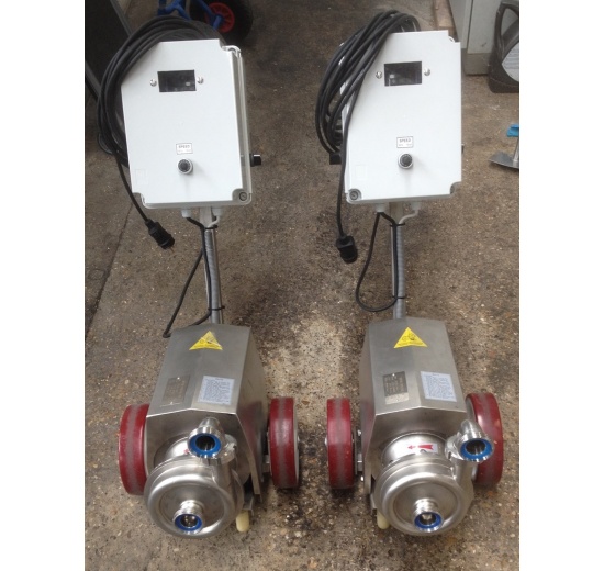 Pompe mobile centrifuge avec roue ouverte