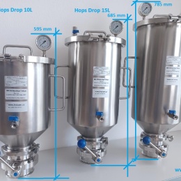 Hopsdrop - le réservoir pour l'houblonnage à froid