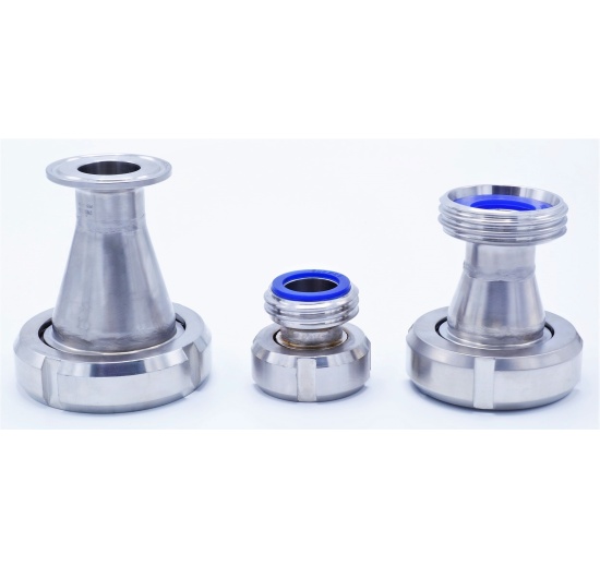 koncentrické redukce soustředné, norma SMS + DIN