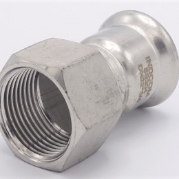Adaptateur de pressage/filetage interne 22 mm_3/4" inox