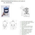 Électrovanne en acier inoxydable 2/2, G 1/4 " | AC24V, NC