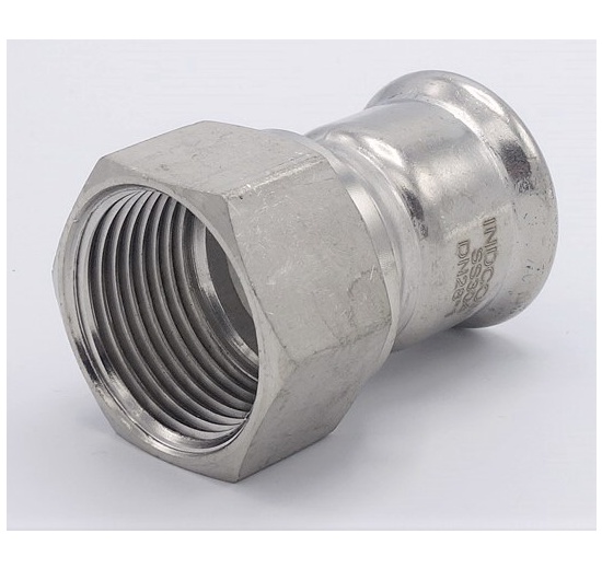 Adaptateur de pressage/filetage interne 28 mm_1" acier inoxydable