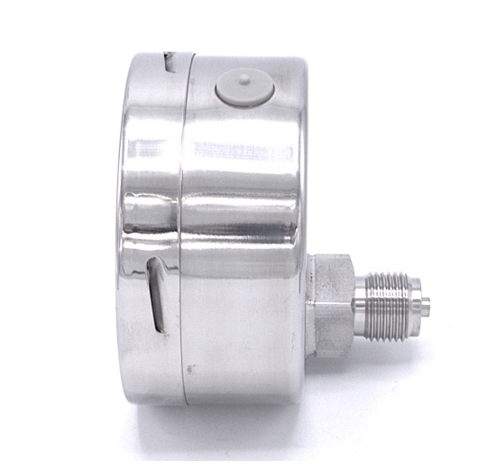 Manomètre avec raccordement arrière (axiale), cadran 100mm | de 0 à 2.5 bar (1/2")