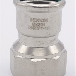 Adaptateur de pressage/filetage interne, inox