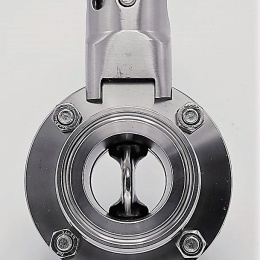 vanne papillon inox sanitaire CLAMP